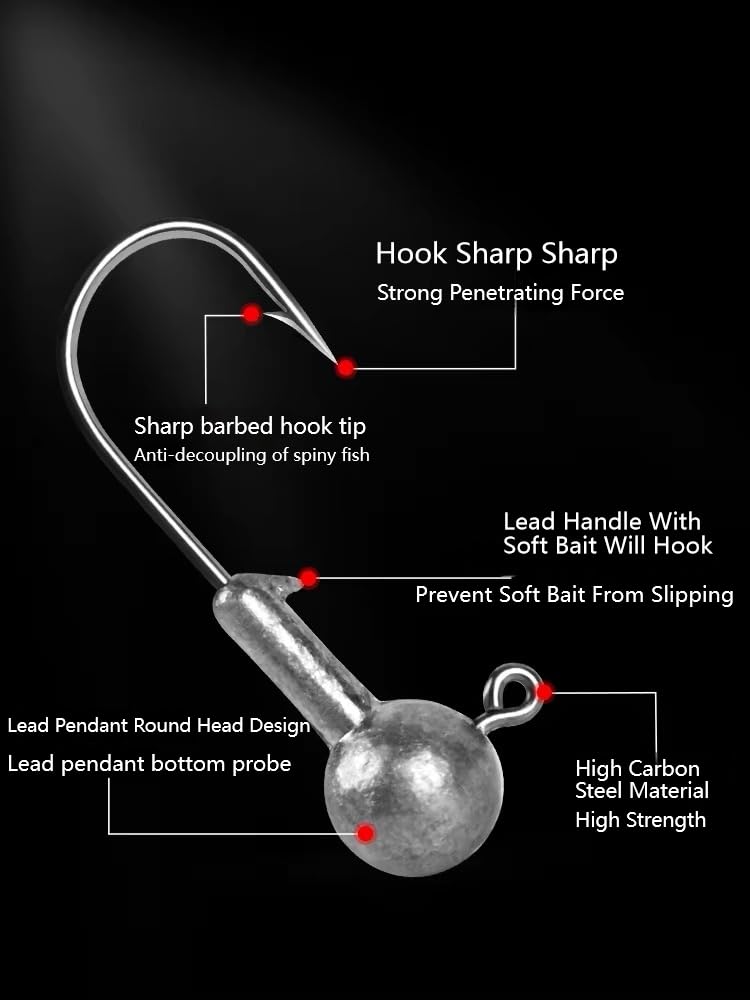 Fishing Lures Tackle Bait Kit Set - Comprehensive Fishing Lures Kit for Trout Bass Salmon - Includes Plastic Shrimp, Worm Bait, Spoon, and Crankbait Jigs (38PCS)