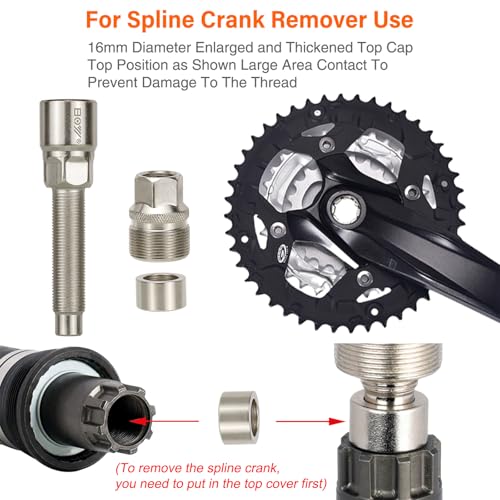 Bike Crank Arm Puller and Bottom Bracket Removal Tool Set - Crank Puller Tool