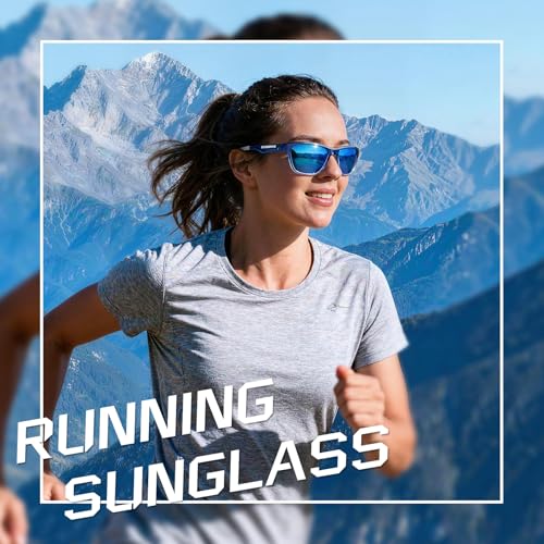 Polarized Running Sunglasses for Men Women - Gradient Brown & Transparent Brown A2