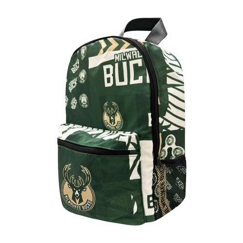 Pro Specialties Group Milwaukee Bucks basketball travel backpack, hiking, gym Backpack durable bag designed for men and women. Ideal for Adults, extra-large & waterproof use for various activities