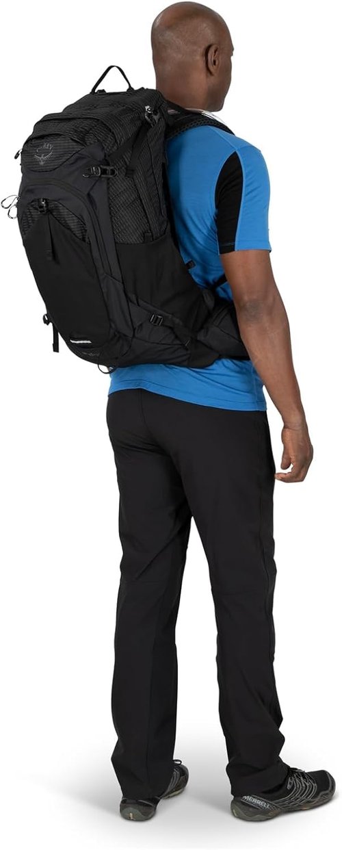 Osprey Manta 34L Men's Hiking Backpack with Hydraulics Reservoir, Oak Leaf Orange