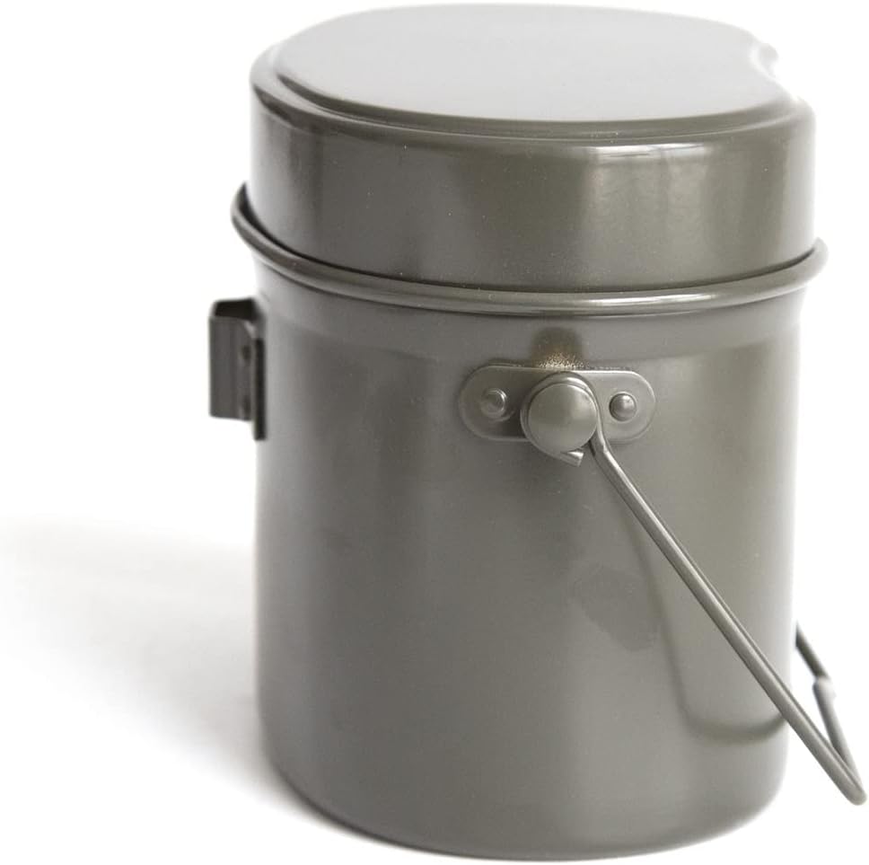 Japanese WW2 Mess Kit Grey WWII Collection Outdoor 3 in 1 Lunch Box Cookware