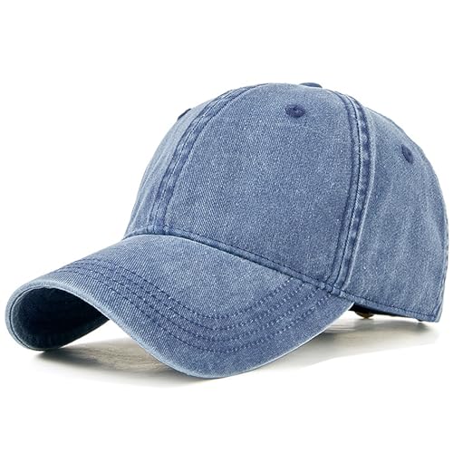 Oversized XL XXL 100% Cotton Basebal Cap Large Dad Washed Sport Cap Unconstructed Low Profilel Hat for Big Head(23.5"-25.5")