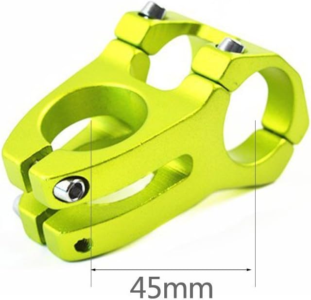 31.8 Stem 45mm Bike Stem Wake Mountain Bike Stem Short Handlebar Stem for Most Bicycle, Road Bike, MTB, BMX, Fixie Gear, Cycling (Aluminum Alloy, Black Blue Gold Red)