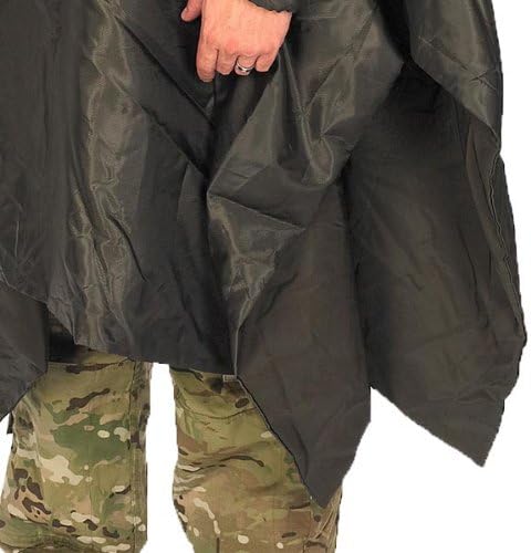 Snugpak Water-Repellent Poncho Liner with Lightweight Design, Sleeves & Hood