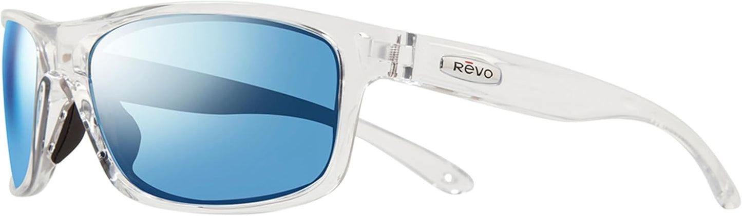 Polarized Rectangle Sport Wrap Sunglasses - Revo Harness for Ultimate Clarity