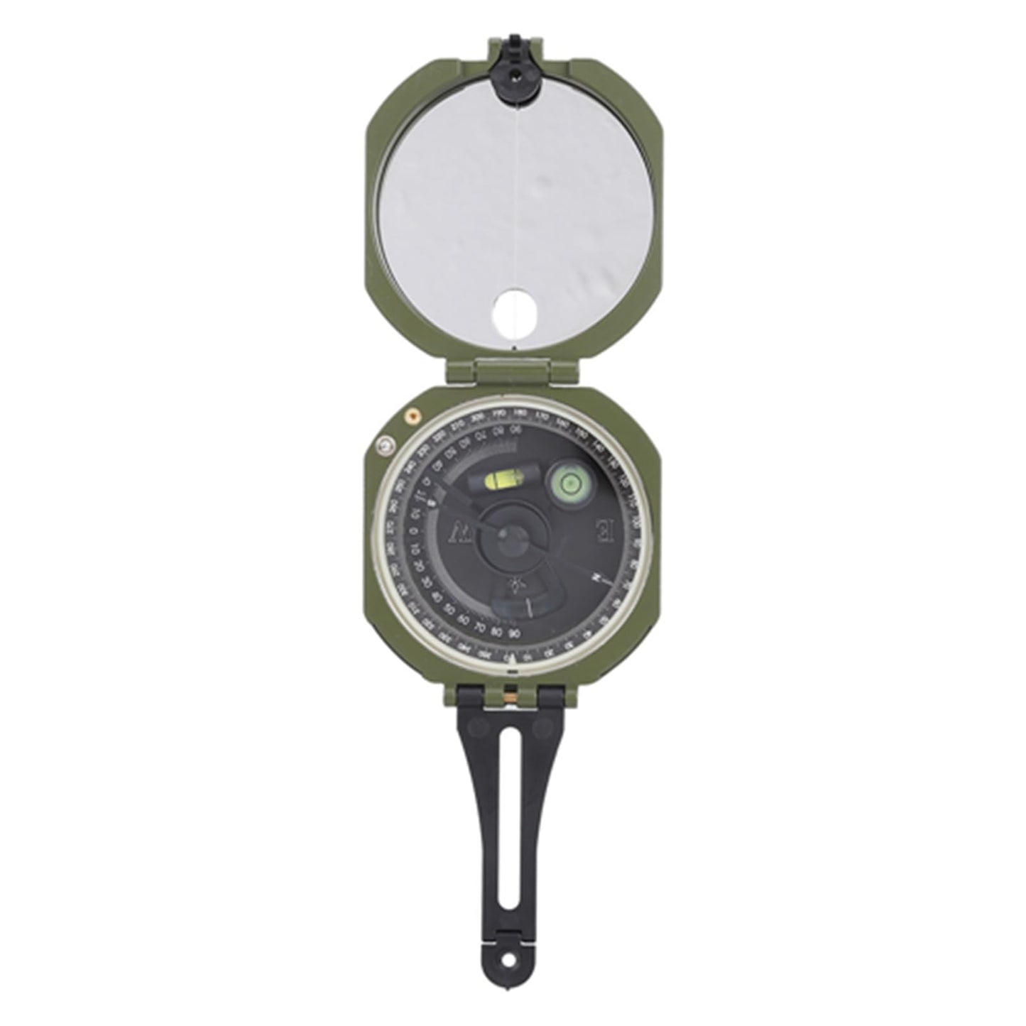 Geology, Professional Lensatic with Fluorescent Display, Magnetic Declination Adjuster, for Geological Survey and Orienteering