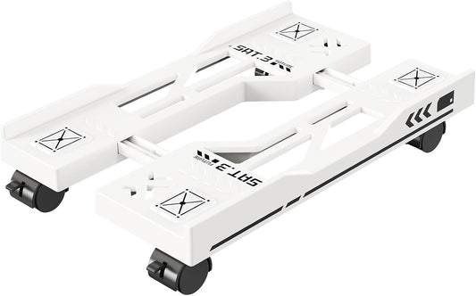 Adjustable Computer Tower Stand, Mobile PC Stand for Floor with 4 Locking Caster Wheels Fits Most PC, Under Desk CPU Holder for Office, Gamers and Students (Black)