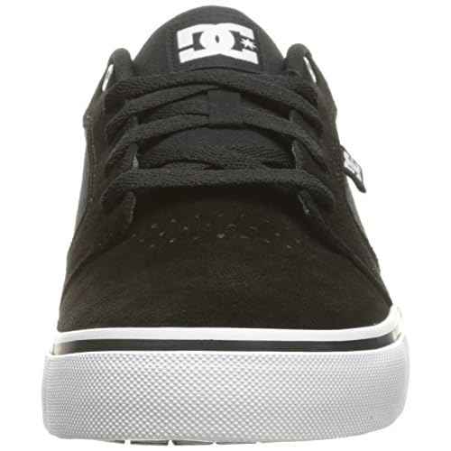 DC mens Anvil Casual Skateboarding Shoe, Black/White/Black, 14 US