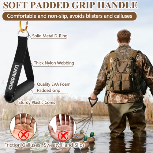12 Pack 4oz Duck Decoy Weights Tangle-Free Steel Cable Rig Anchors for Waterfowl Hunting