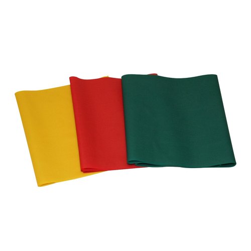 Cando 10-5284 3 Piece Low Powder Challenging Exercise Band PEP Pack,Black