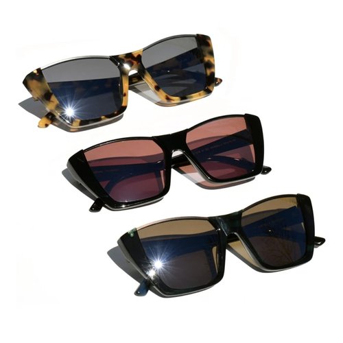 Revo Sunglasses x Kendall Toole: Polarized Lens with Handmade Eco-Acetate Pantoscopic Frame, Crosby, Tortoise Frame with Graphite Lens