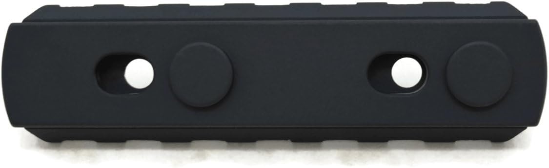 7-Slot KeyMod Aluminum Picatinny Rail Section Accessory - Proudly Made in USA - Includes 2 KeyMods & 2 Screws