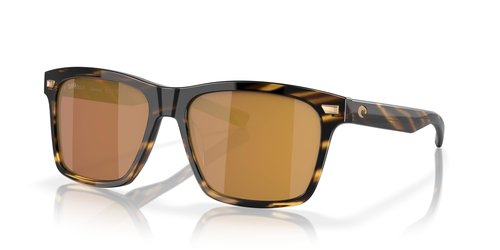 Costa Del Mar Aransas Sunglasses, Tortoise/Gold Mirrored 580G, 58 mm