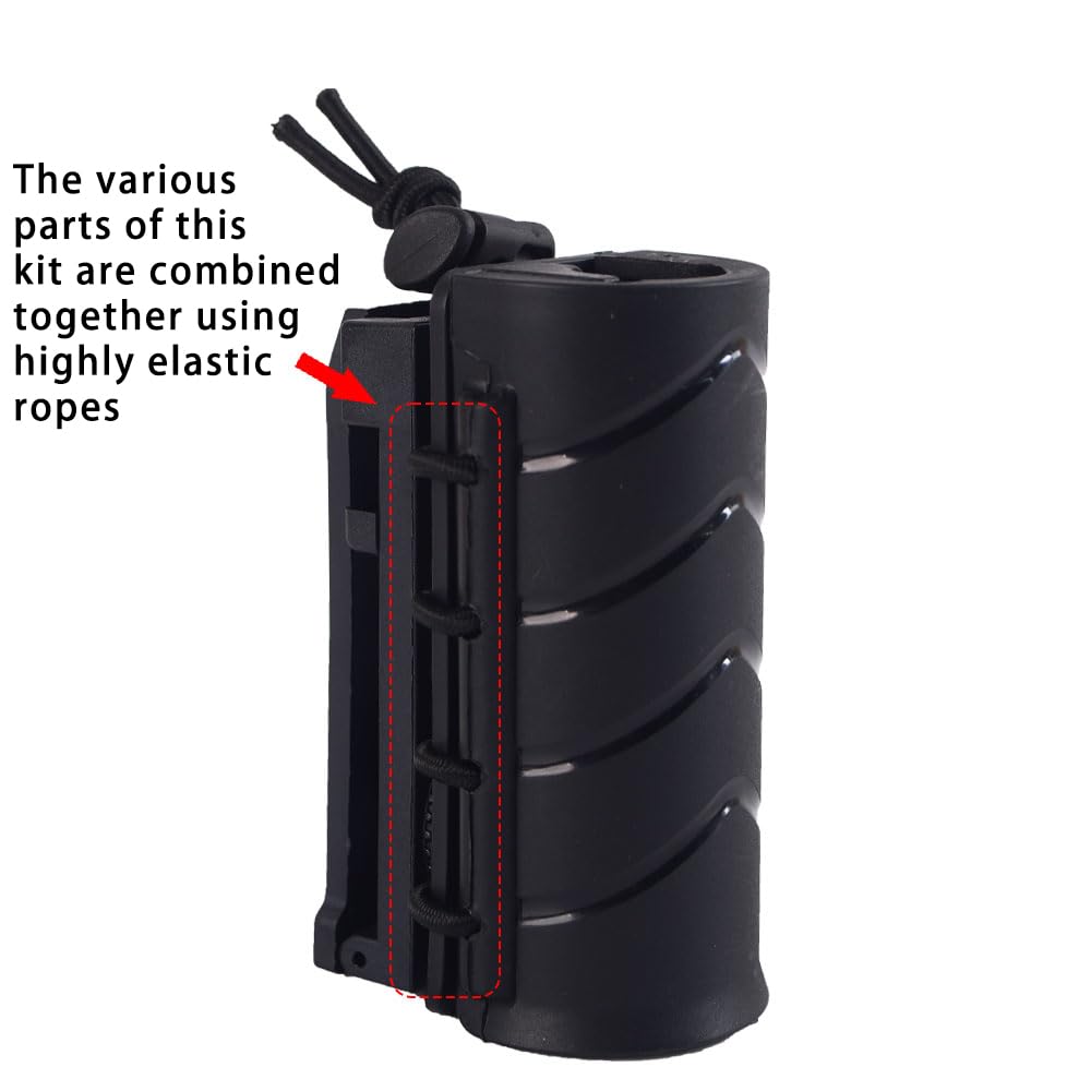 Flashlight Holder for Duty Belt Tactical MOLLE Torch Holster Rotatable Light Carry Case Pouch fit 1"-1.2" Diameter Flashlight for Police Leo Security Military