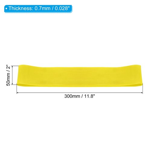 PATIKIL Medium Resistance Bands, 5 Pack TPE Elastic Workout Bands Exercise Loop 0.7mm Thick for Working Out Gym Strength Training Yoga Pilates, Yellow