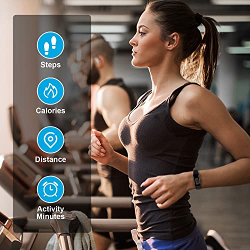 Poriylzz Digital Pedometer Watch for Walking, Calories, Distance & Steps