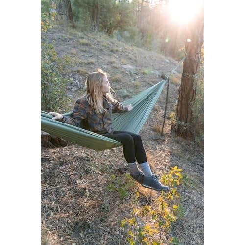 Klymit Camping Hammock 400 lb. Capacity with Heavy Duty Straps and Caribiners - Navigator Series - Pink