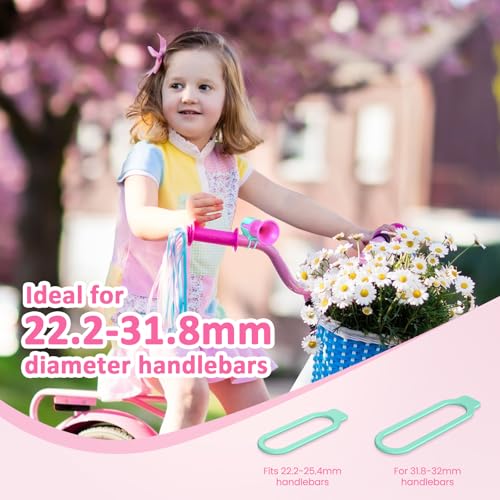 Pink Electric Bike Horn 120dB Loud Bicycle Bell with 3V Battery - Easy Install