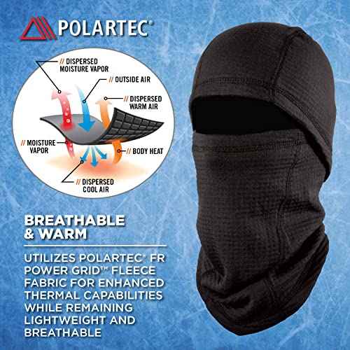 Ergodyne Standard FR Balaclava Face Mask-Dual Compliant, Black, One Size