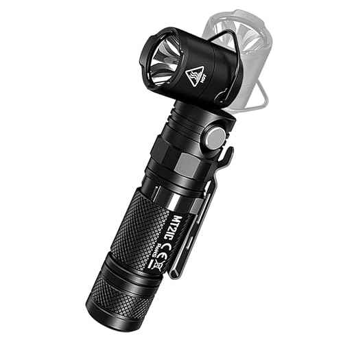 Nitecore MT21C LED Flashlight, 1000 Lumen Right Angle 90 Degree Tiltable Head L-Shape USB Rechargeable with Hard Duty Holster