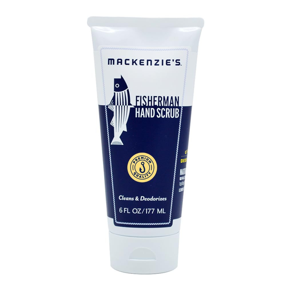 MacKenzie's Fisherman Hand Scrub - Father's Day - Gifts for Men - Gifts for Fisherman - Gifts for Cooks - Gifts for Gardeners - Hand Cleanser - Hand Deodorizer - Proudly Made in the USA - 6 oz