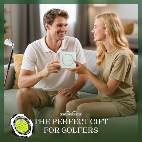 Golf Ball Marker with Bubble Level for Putting Green - Black & Green | Golf Alignment Aid & Training Tool