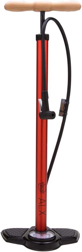 Planet Bike ALX Bike Floor Pump,Red