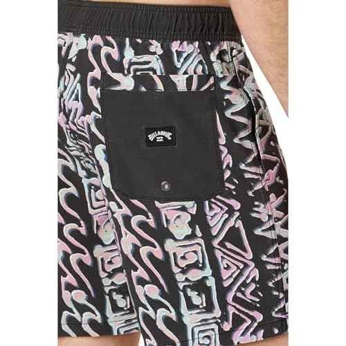 Billabong Men's Standard Elastic Waist Stretch Sundays Layback Boardshort Swim Short Trunk, 17 Inch Outseam