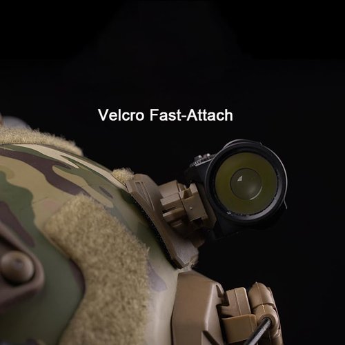 Tactical Helmet Mount for X300/X400/TLR-1/Surefire Series Lamp with 360° Rotate and Hoo&Loop Fast-Attach, Nylon Material, (Tan)
