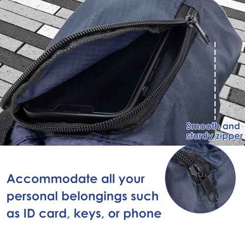 Trail maker Water Bottle Carrier Bag with Strap, Phone Pocket for Walking, Runs, Bike, Stainless Steel, Glass, Plastic