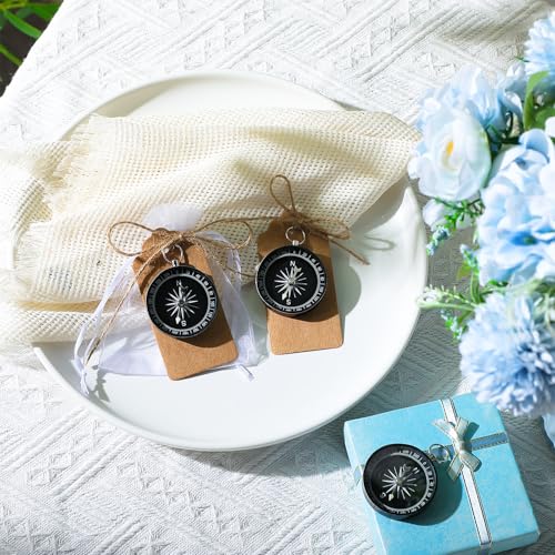 Mini Nautical Compasses Party Favors Set of 60 - Wedding & Event Souvenirs