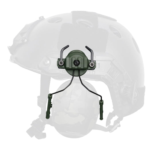 Qavctw Tactical Helmet Rail Headset Adapter Suspension Bracket for Airsoft Ear Protection Fast ARC Rail System
