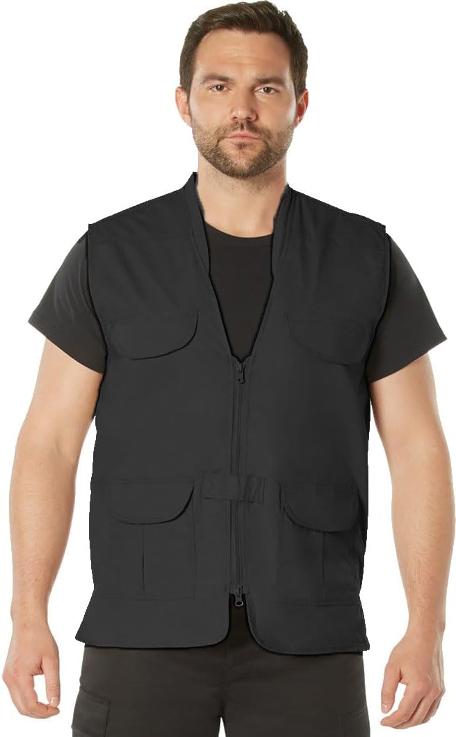Rothco Men's Professional Concealed Carry Vest, Lightweight CCW Covert Solid Tactical Vest