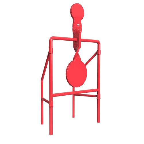 Metal Hunting Rifle Targets – Double Blast Spinner Shooting Target with 2.8" & 4.5" Spinners, Ideal for 22/9mm Pistol Practice – Includes 50 High-Visibility Bullseye Splatter Paper Targets