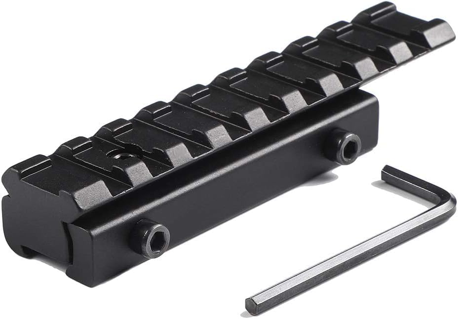 Adapter Rail Mount - Converts 3/8" Dovetail Grooves to Accept 7/8" Weaver/Picatinny Style Scopes and Accessories Fits Mossberg 702 802 Henry Arms 22 Lever Action Rimfire Rifle