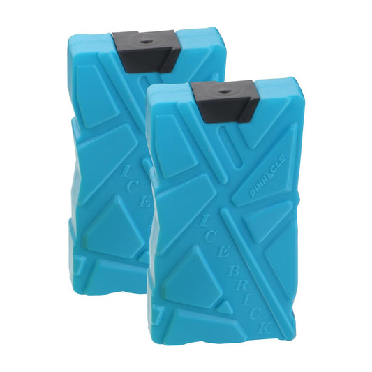 Pinnacle Ice Blocks for Cooler Set of 2, 20oz, Blue, Reusable, Leak-Free, Long Lasting, Non-BPA, Food Safe