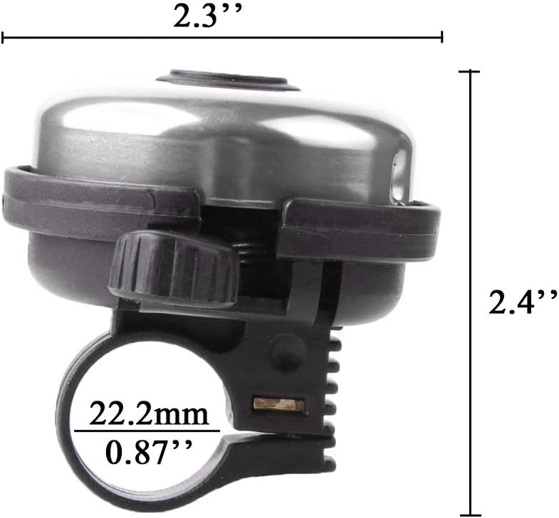 Aluminum Bike Bell, Loud Sound Bicycle Bell for Adults Kids Girls Boys