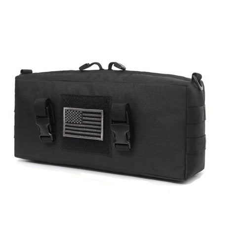 HOUSON Tactical Molle Pouch, Multifunctional Admin Pouch Medical EDC EMT Utility Tool Bag Pouch Belt Bags for Magazines, Map Small Tools Black
