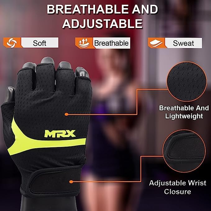Women's Weight Lifting Gloves - Anti-Slip Padded Fitness Gloves for CrossFit & Training