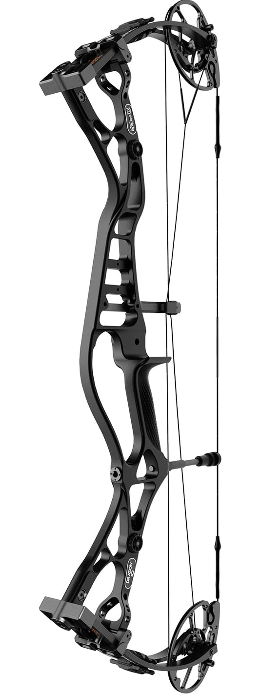 Sanlida 2024 Dragon 10 Flagship Top of The Line Hunting Compound Bow for Adults and Advanced Archers, IBO Speed 340 FPS, Limited Life-time Warranty 27"-30" Draw Length, 60-70lbs Draw Weight, Black