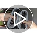 DEVICO Travel Silverware Set with Case - 5 Pcs Portable Stainless Steel Utensils