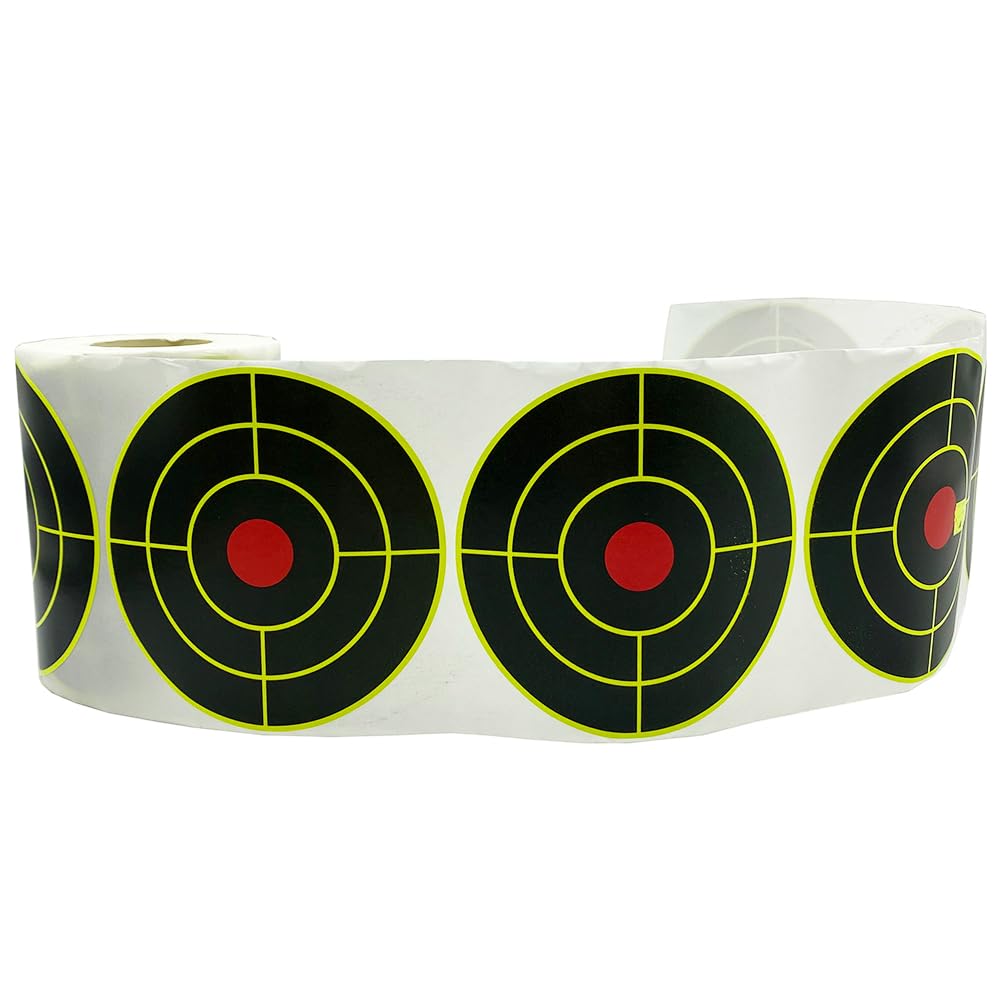 4 Inch x 200 Pcs Splatter Target Self-Adhesive Shooting Target Stickers Sight-in Shooting Target (5310-4-200)
