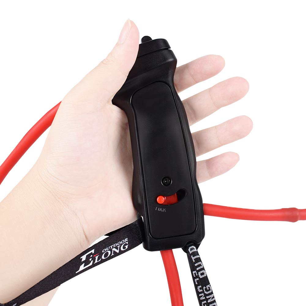 Archery Bow Trainer Draw Training Aid Device Strength Stretch Band Exerciser for Recurve Bow Compound Shooting Kids Adults Beginner Experts red-Blcak
