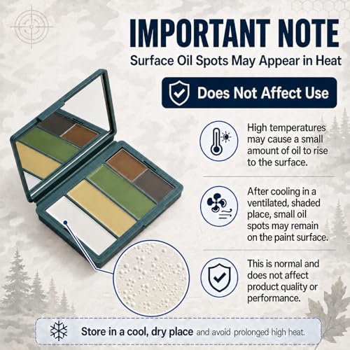 VIKUKIV 5-Color Nomad Edition All-Weather Camo Face Paint Kit for Hunting & Outdoor Camouflage