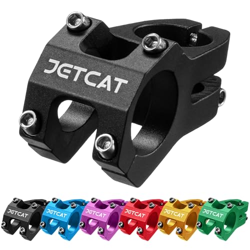 Bike Stem Short MTB Handlebar Stem 31.8mm Clamp Black - Mountain & BMX