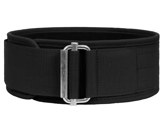 Generic Weight Lifting Belt, Gym Strap, Exercise black belt, Workout belt, Powerlifting belt, Adjustable weightlifting belt for men and women, Bodybuilding belt, Deadlift, (Nylon), Medium