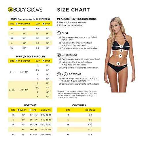 Body Glove Women's Standard Hybrid Surf Swim Capris with UPF 50+