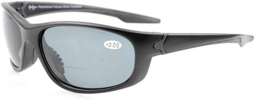 Eyekepper TR90 Unbreakable Sports Bifocal Sunglasses Baseball Running Fishing Driving Golf Softball Hiking