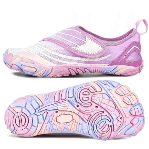 AoSiFu Water Shoes for Kids Boys Girls Aqua Socks Barefoot Beach Sports Swim Pool Quick Dry Lightweight (Little Kid/Big Kid)